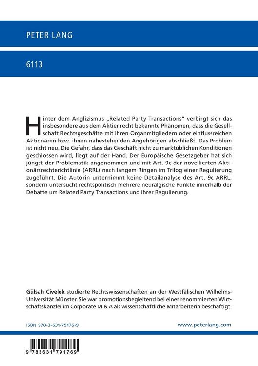 Produktbild: Regulierungsoptionen f&uuml;r Related Party Transactions