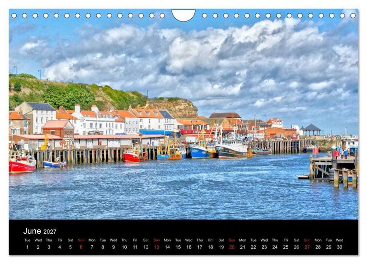 Produktbild: Whitby Harbour (Wall Calendar 2027 DIN A4 landscape), CALVENDO 12 Month Wall Calendar
