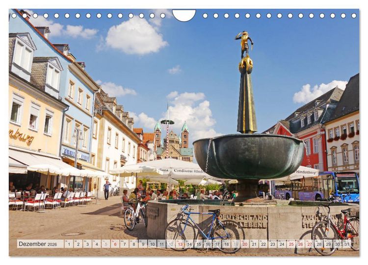 Produktbild: Speyer am Rhein. Rund um Kaiserdom und Altp&ouml;rtel (Wandkalender 2026 DIN A4 quer), CALVENDO Monatskalender