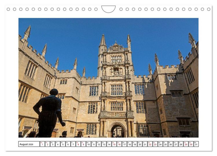 Produktbild: Sehenswertes in Oxford und Cambridge (Wandkalender 2026 DIN A4 quer), CALVENDO Monatskalender