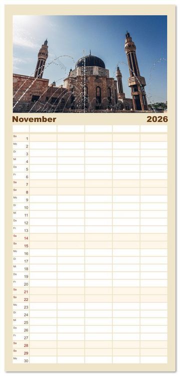 Produktbild: Familienplaner 2026 - Irak - Zwischen Stolz und Ver&auml;nderung mit 5 Spalten (Wandkalender, 21 x 45 cm) CALVENDO