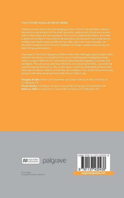 Produktbild: The Future Regulation of Work