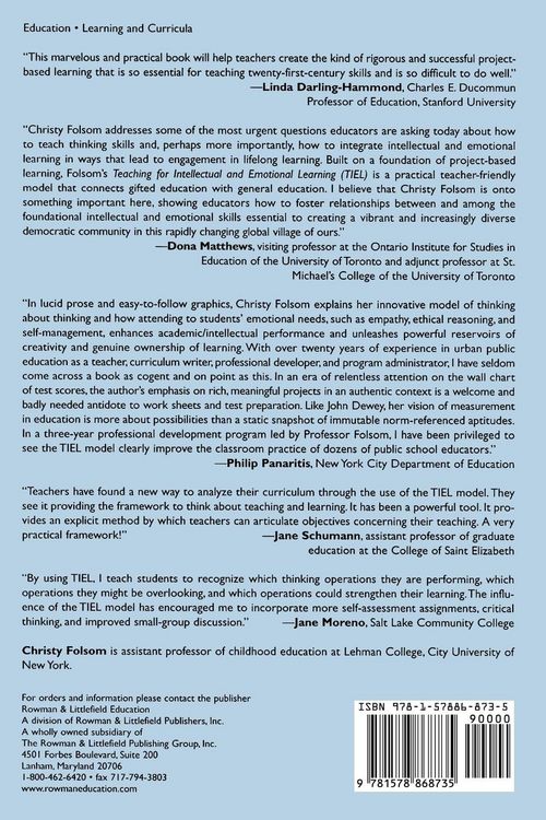 Produktbild: Teaching for Intellectual and Emotional Learning (TIEL)