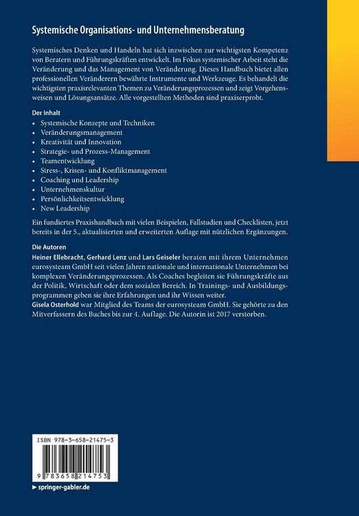 Produktbild: Systemische Organisations- und Unternehmensberatung