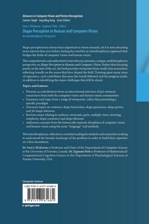 Produktbild: Shape Perception in Human and Computer Vision
