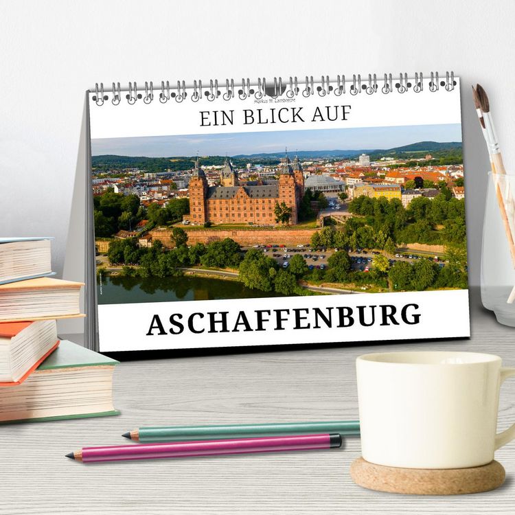 Produktbild: Ein Blick auf Aschaffenburg (Tischkalender 2026 DIN A5 quer), CALVENDO Monatskalender