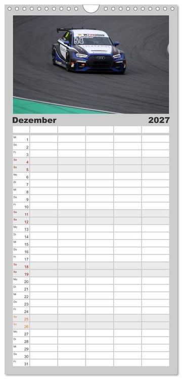 Produktbild: Familienplaner 2027 - SPORTWAGEN DTM und FIA GT mit 5 Spalten (Wandkalender, 21 x 45 cm) CALVENDO