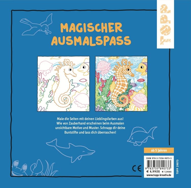 Produktbild: Zauberpapier Malbuch Strand und Meer