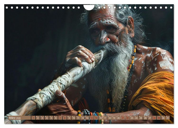 Produktbild: Aborigines - Farben des Outback (Wandkalender 2026 DIN A4 quer), CALVENDO Monatskalender