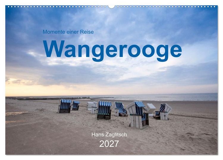 Produktbild: Wangerooge - Momente einer Reise (Wandkalender 2027 DIN A2 quer), CALVENDO Monatskalender