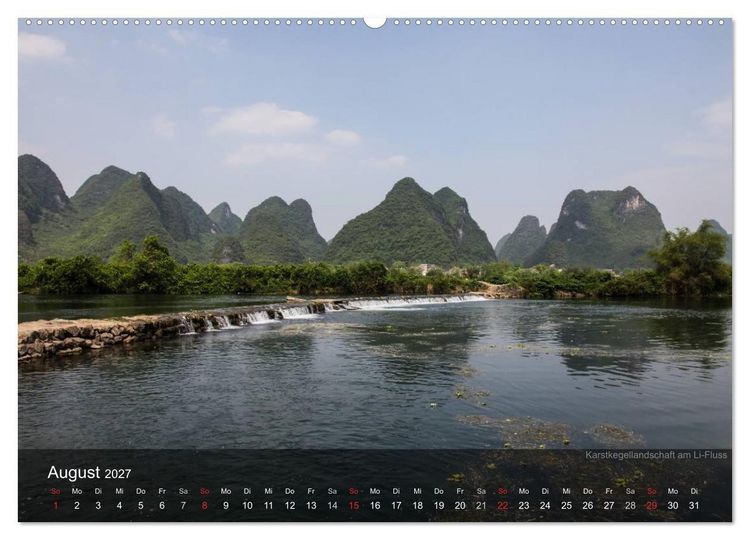 Produktbild: Erlebe China (Wandkalender 2027 DIN A2 quer), CALVENDO Monatskalender