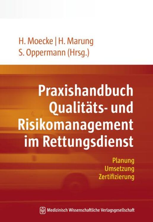 Produktbild: Praxishandbuch Qualit&auml;ts- und Risikomanagement im Rettungsdienst