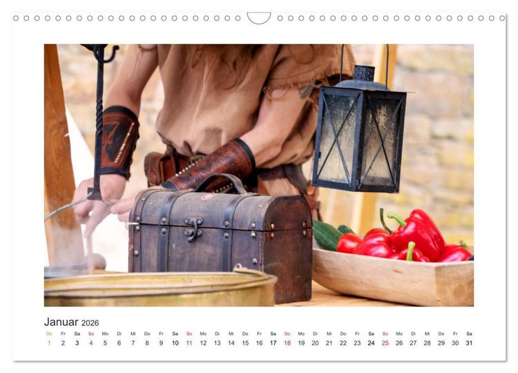 Produktbild: Mittelalter - Zeit unserer Ahnen (Wandkalender 2026 DIN A3 quer), CALVENDO Monatskalender