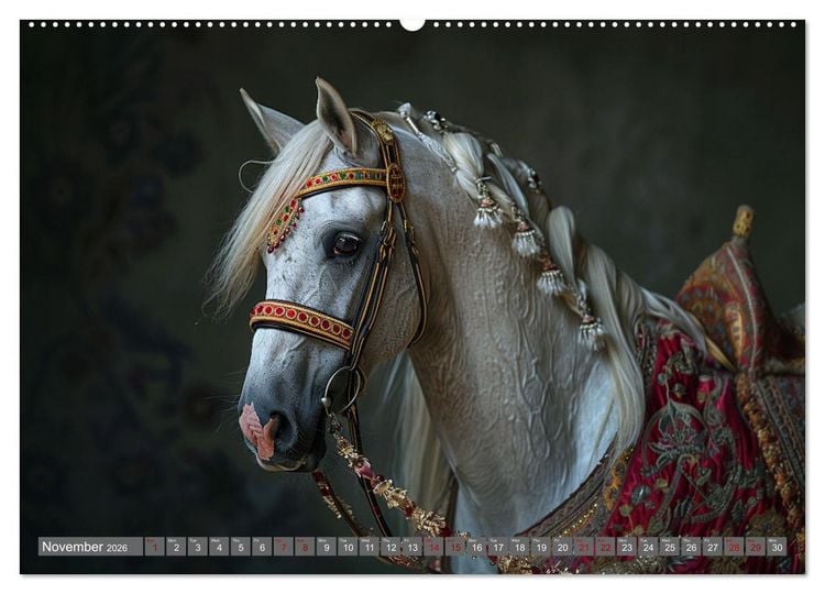 Produktbild: White Horses in Splendor (Wall Calendar 2026 DIN A2 landscape), CALVENDO 12 Month Wall Calendar