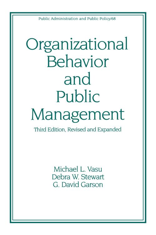 Produktbild: Organizational Behavior and Public Management, Revised and Expanded