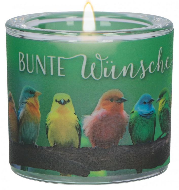 Produktbild: Glaswindlicht zum Geburtstag - Bunte W&uuml;nsche f&uuml;r dich