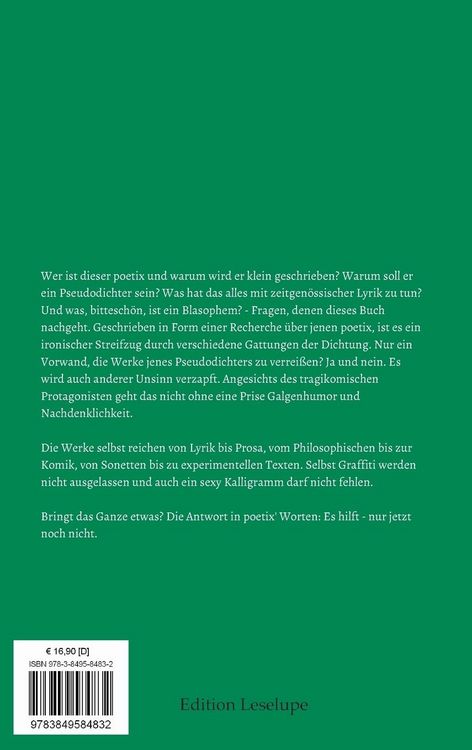 Produktbild: poetix - ein Pseudodichter