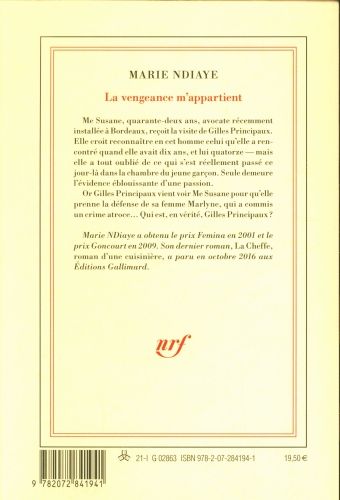 Produktbild: Ndiaye, M: vengeance m'appartient
