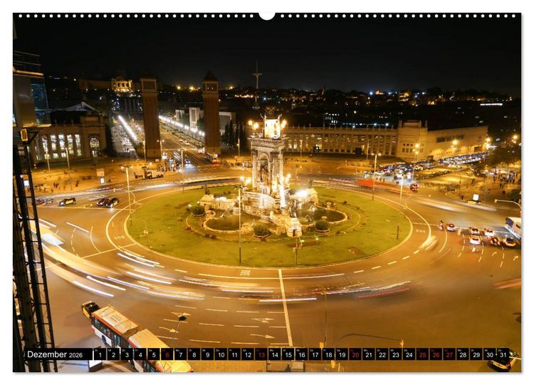 Produktbild: Barcelona - &Uuml;ber den D&auml;chern Kataloniens (Wandkalender 2026 DIN A2 quer), CALVENDO Monatskalender