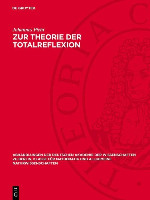 Produktbild: Zur Theorie der Totalreflexion
