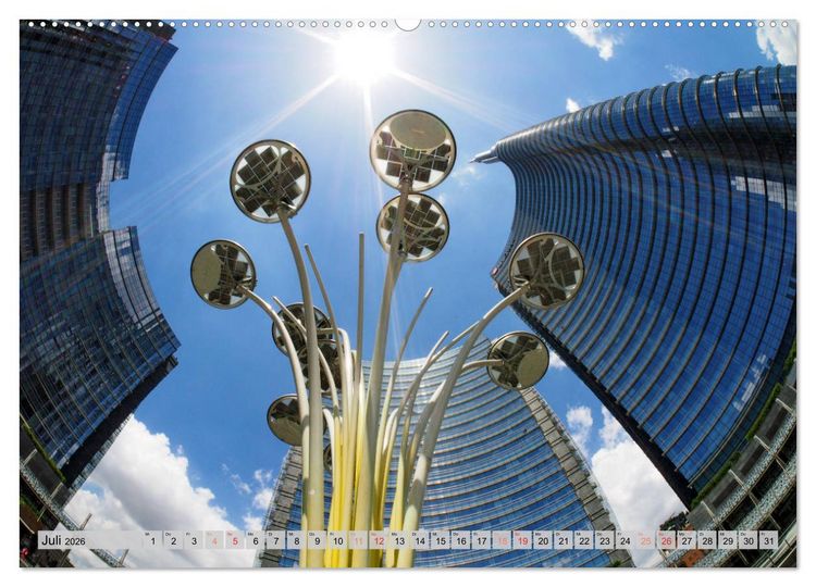 Produktbild: Neue Architektur in Mailand (hochwertiger Premium Wandkalender 2026 DIN A2 quer), Kunstdruck in Hochglanz