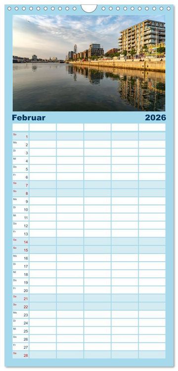 Produktbild: Familienplaner 2026 - Schleswig Holstein - Landeshauptstadt Kiel mit 5 Spalten (Wandkalender, 21 x 45 cm) CALVENDO