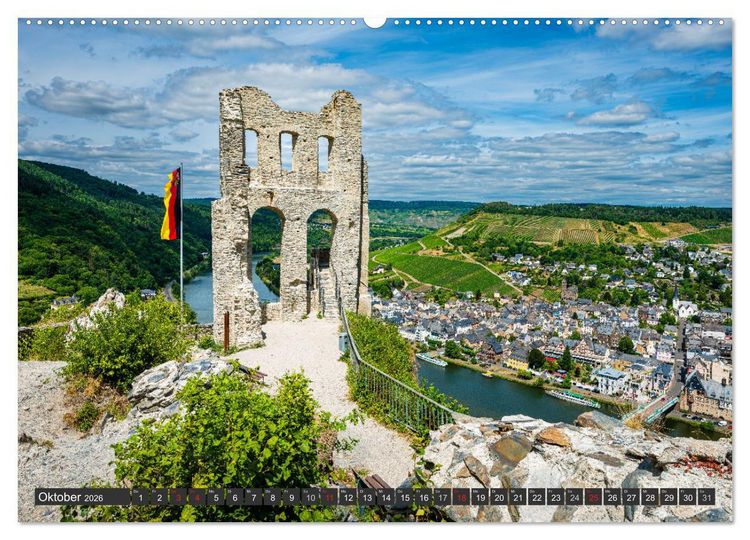 Produktbild: Burgen in Rheinland-Pfalz (hochwertiger Premium Wandkalender 2026 DIN A2 quer), Kunstdruck in Hochglanz