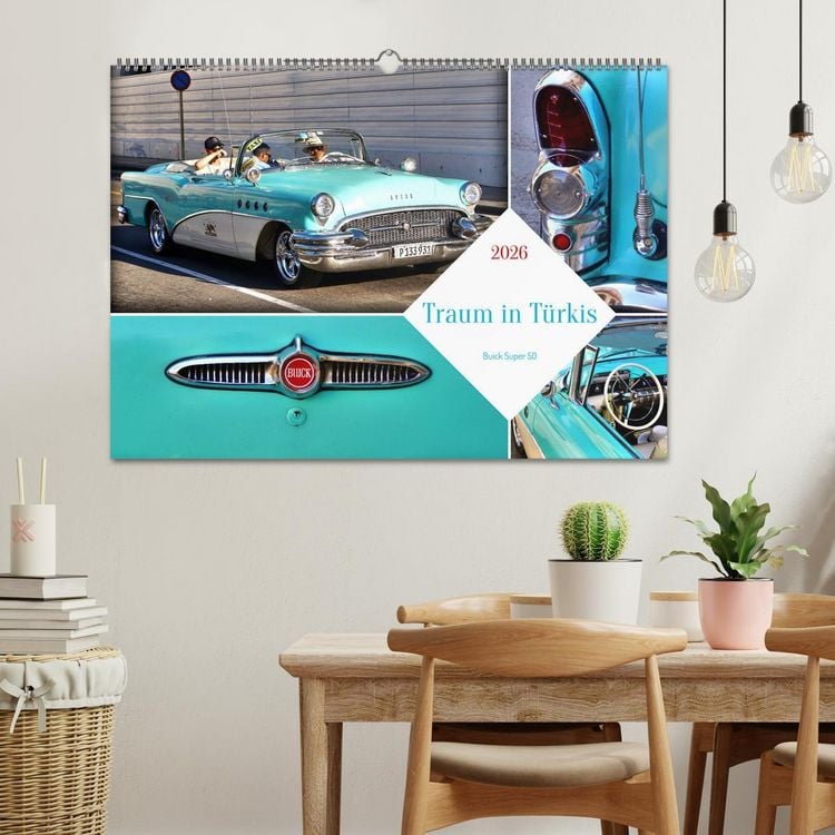 Produktbild: Traum in T&uuml;rkis - Buick Super 50 (Wandkalender 2026 DIN A2 quer), CALVENDO Monatskalender
