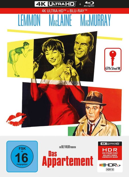 Produktbild: Das Appartement - 2-Disc Limited Collector's Edition im Mediabook (4K Ultra HD + Blu-ray)