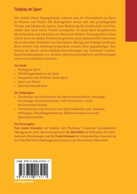 Produktbild: Fairplay im Sport