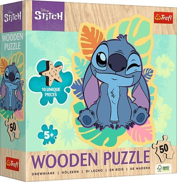 Produktbild: Holz Puzzle Junior 50 - Lilo & Stitch
