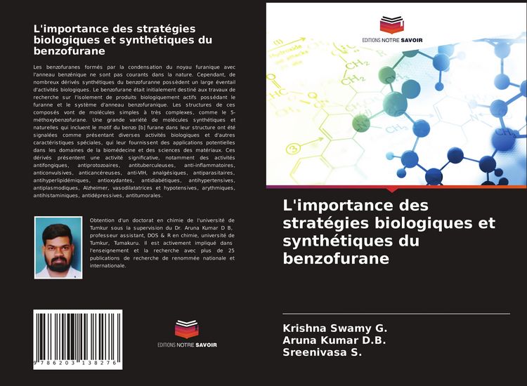 Produktbild: L'importance des strat&eacute;gies biologiques et synth&eacute;tiques du benzofurane