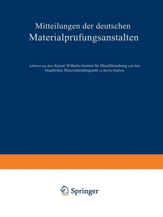 Produktbild: Mitteilungen der deutschen Materialpr&uuml;fungsanstalten
