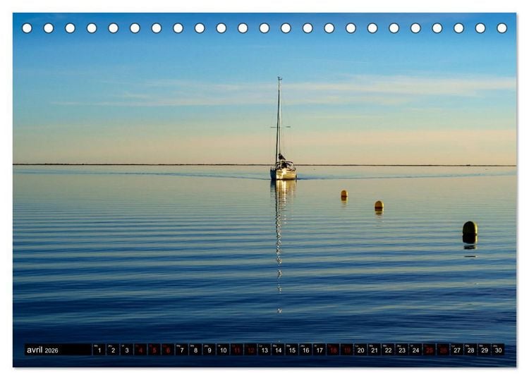 Produktbild: R&ecirc;veries en M&eacute;diterran&eacute;e (Calendrier de bureau 2026 DIN A5 vertical), CALVENDO calendrier mensuel