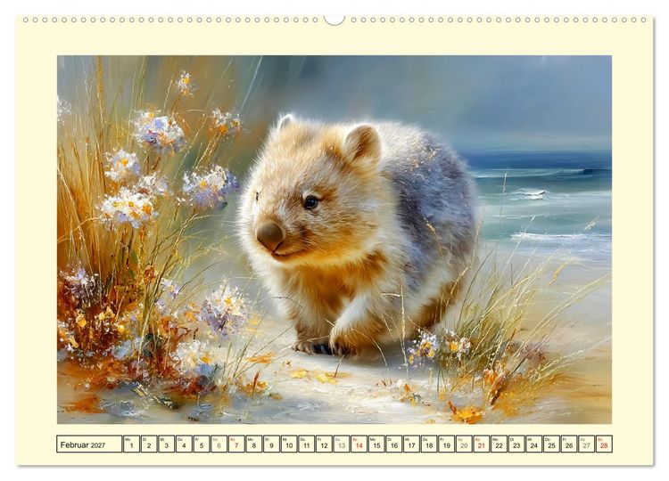 Produktbild: Wombats. Australiens liebenswerte Beuteltiere (hochwertiger Premium Wandkalender 2027 DIN A2 quer), Kunstdruck in Hochglanz