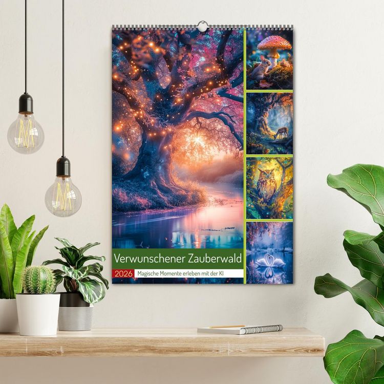 Produktbild: Verwunschener Zauberwald (Wandkalender 2026 DIN A2 hoch), CALVENDO Monatskalender