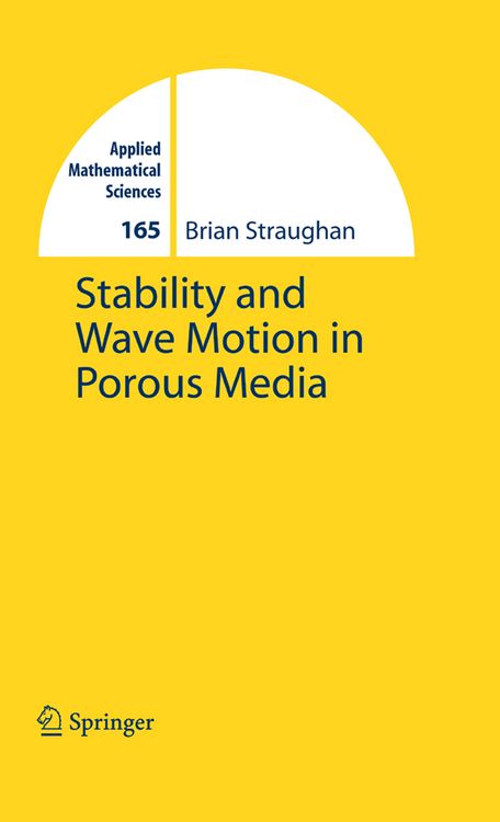 Produktbild: Stability and Wave Motion in Porous Media