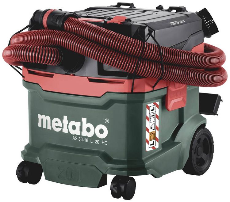 Produktbild: Metabo AS 36-18L 20 PC 602071850 Akku-Sauger 20l ohne Akku, ohne Ladeger&auml;t