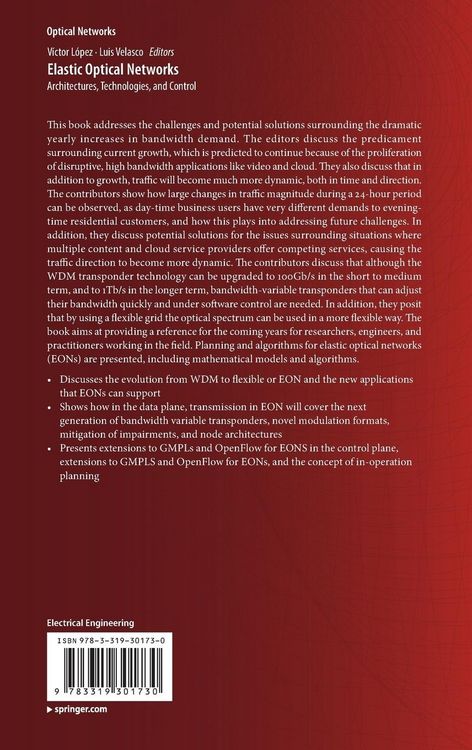 Produktbild: Elastic Optical Networks