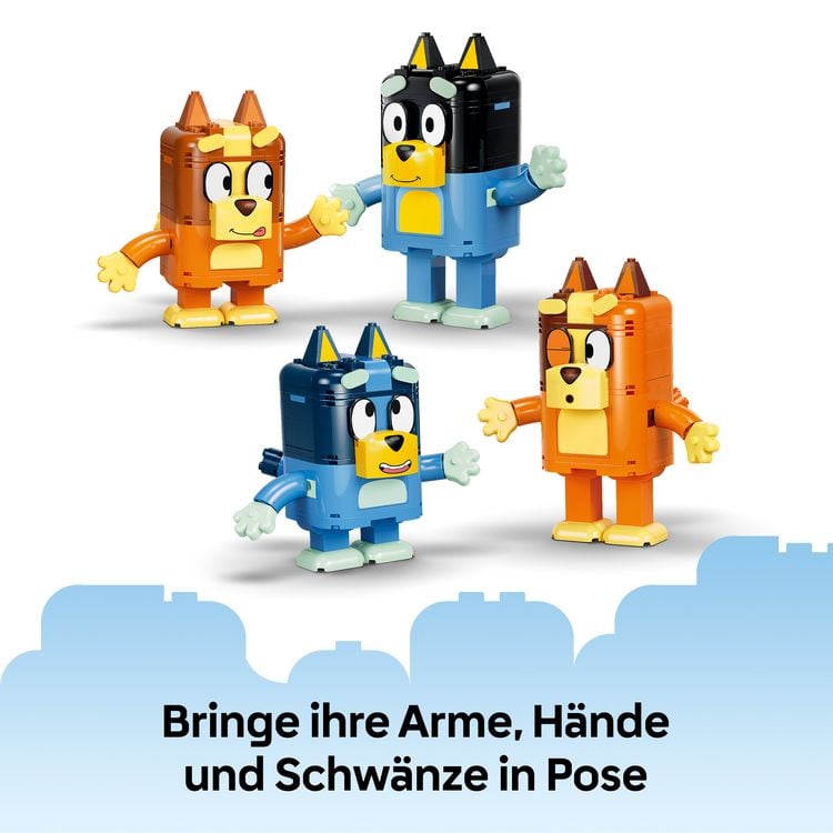 Produktbild: LEGO 11217 Blueys Familie aus LEGO Steinen, Spielzeug f&uuml;r Kleinkinder