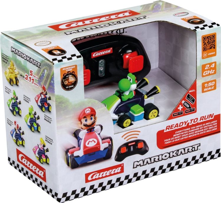 Produktbild: RC Mario Kart(TM) Mini RC, Yoshi (Paperbox) 2,4GHz