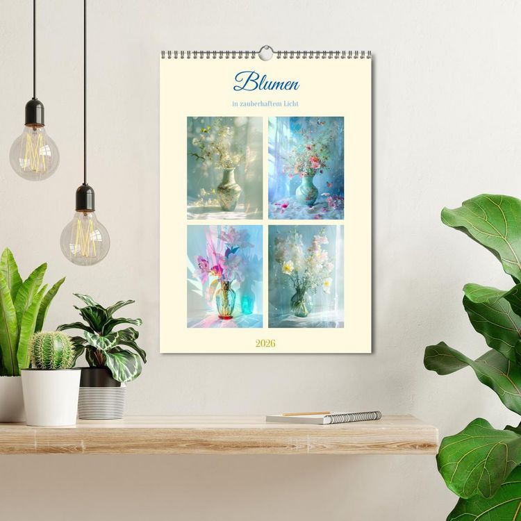 Produktbild: Blumen in zauberhaftem Licht (Wandkalender 2026 DIN A3 hoch), CALVENDO Monatskalender