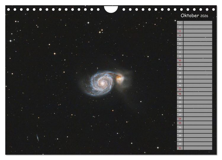 Produktbild: Deep-Sky Amateurastronomie (Wandkalender 2026 DIN A4 quer), CALVENDO Monatskalender