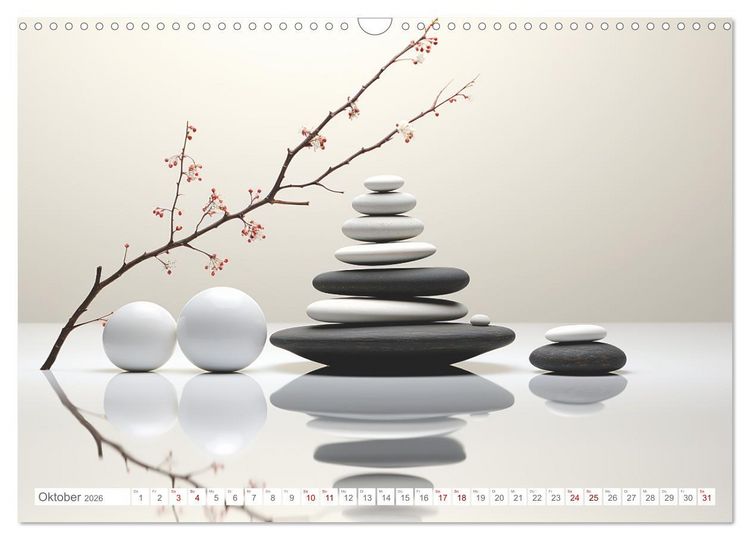 Produktbild: Zen (Wandkalender 2026 DIN A3 quer), CALVENDO Monatskalender