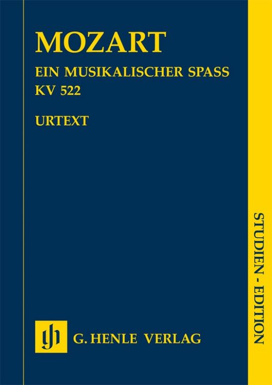 Produktbild: Wolfgang Amadeus Mozart - Ein musikalischer Spa&szlig; KV 522 f&uuml;r 2 Violinen, Viola, Basso und 2 H&ouml;rner in F