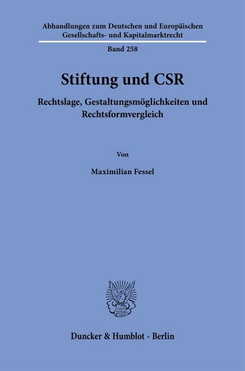 Produktbild: Stiftung und CSR