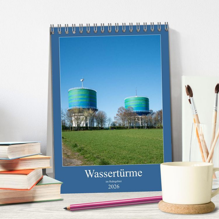 Produktbild: Wassert&uuml;rme im Ruhrgebiet (Tischkalender 2026 DIN A5 hoch), CALVENDO Monatskalender