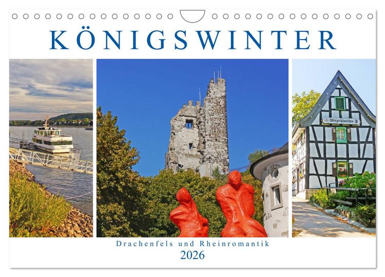 Produktbild: K&ouml;nigswinter. Drachenfels und Rheinromantik (Wandkalender 2026 DIN A4 quer), CALVENDO Monatskalender