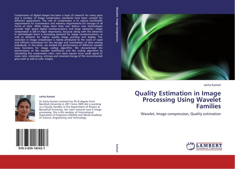 Produktbild: Quality Estimation in Image Processing Using Wavelet Families