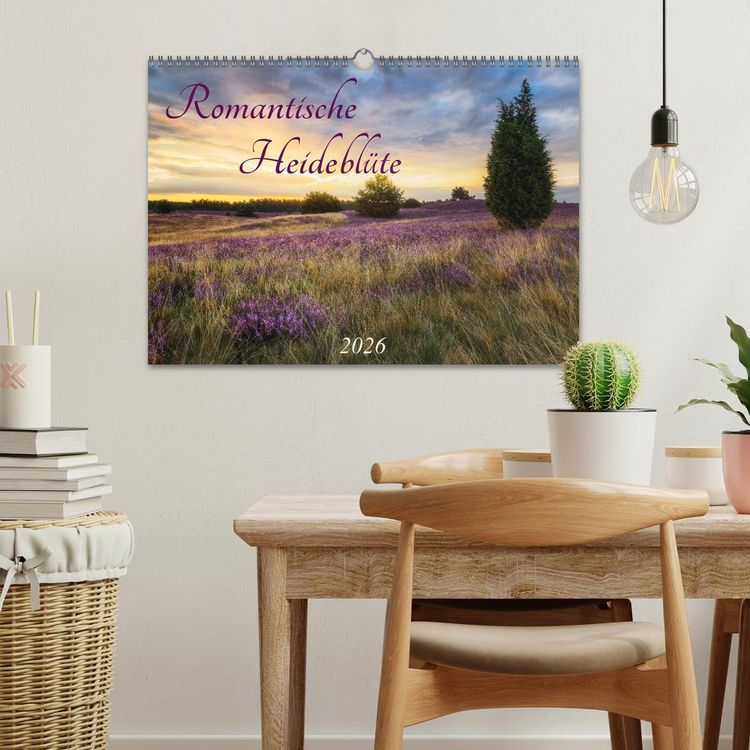 Produktbild: Romantische Heidebl&uuml;te (Wandkalender 2026 DIN A3 quer), CALVENDO Monatskalender